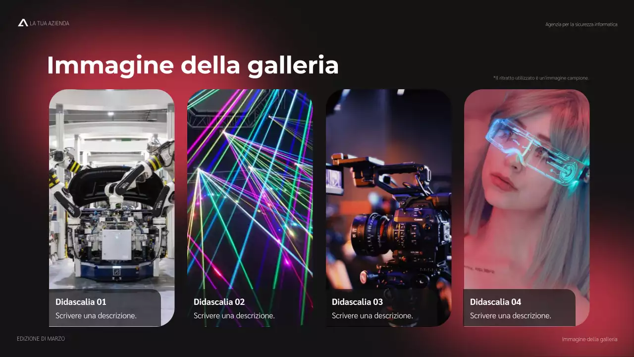 promozione moderna della sicurezza informatica rossa