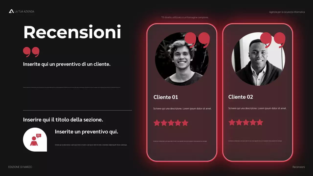promozione moderna della sicurezza informatica rossa