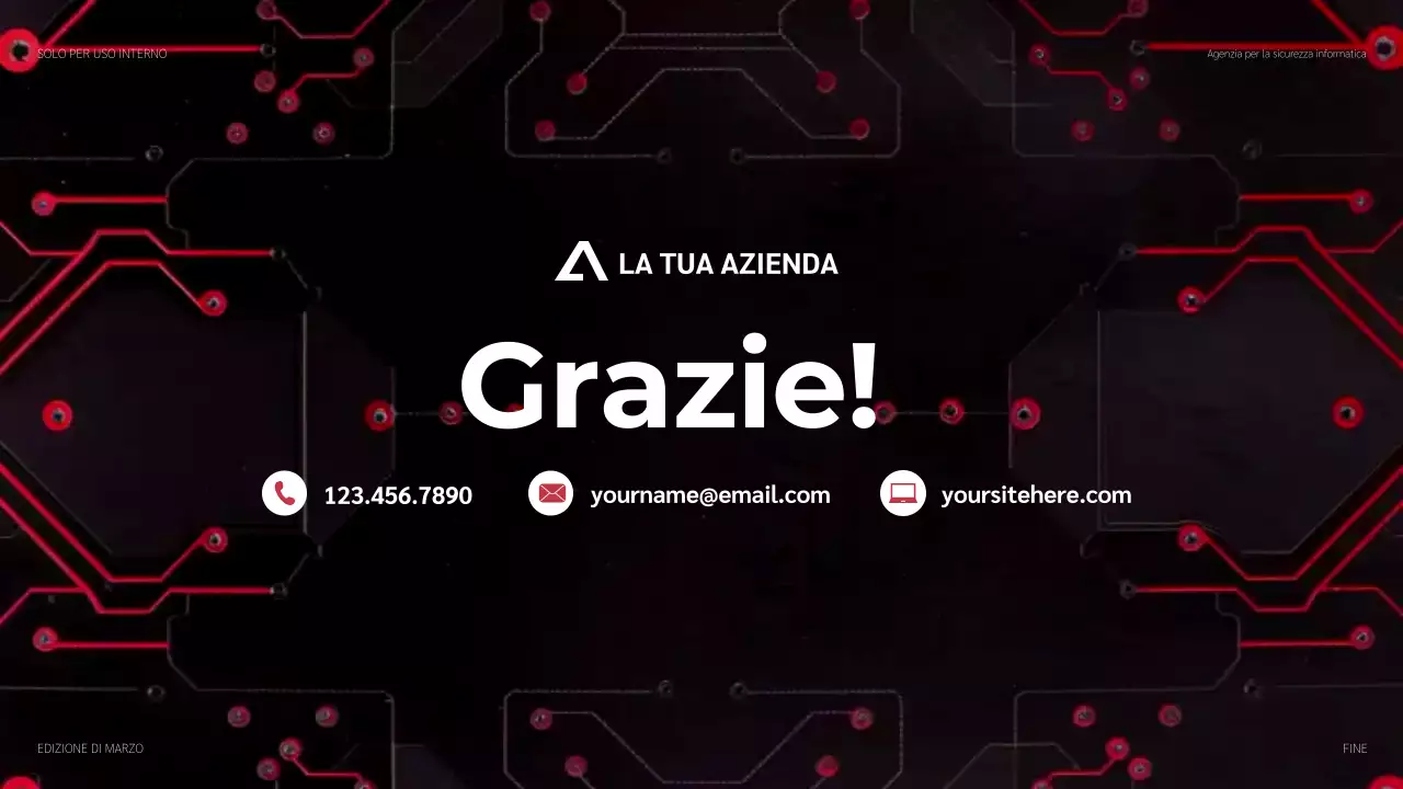 promozione moderna della sicurezza informatica rossa