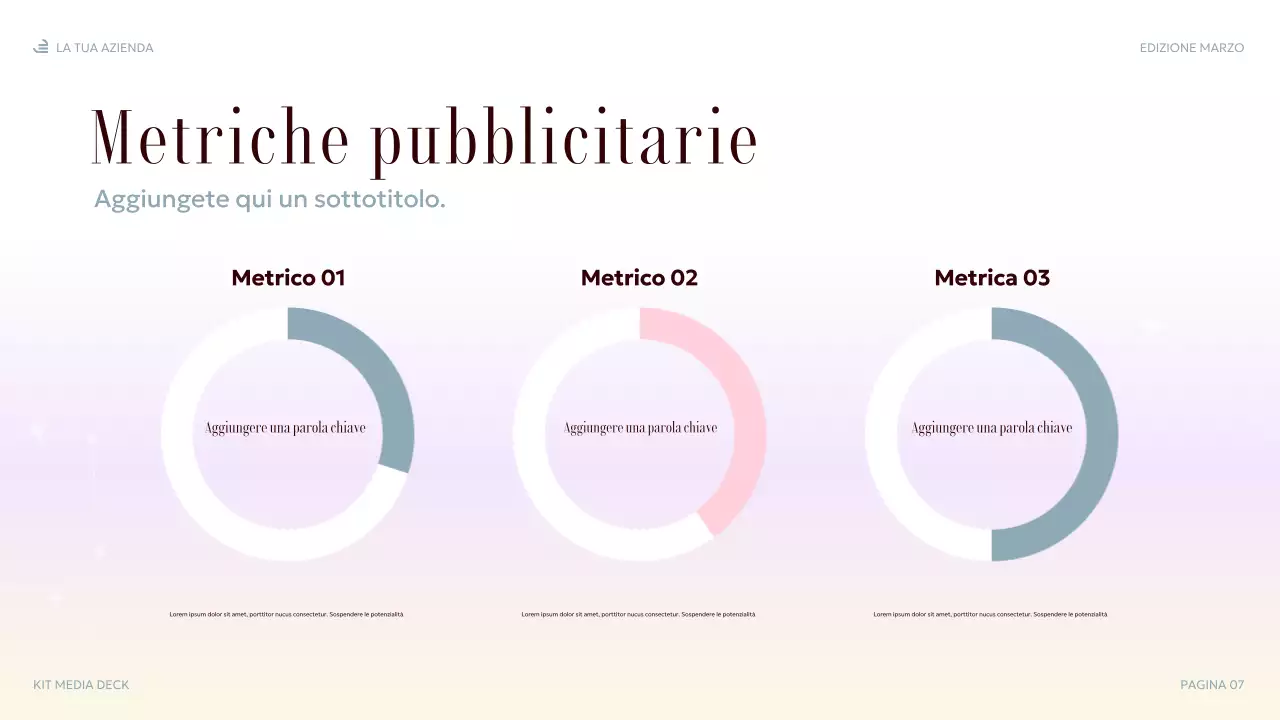 presentazione multimediale elegante pastello