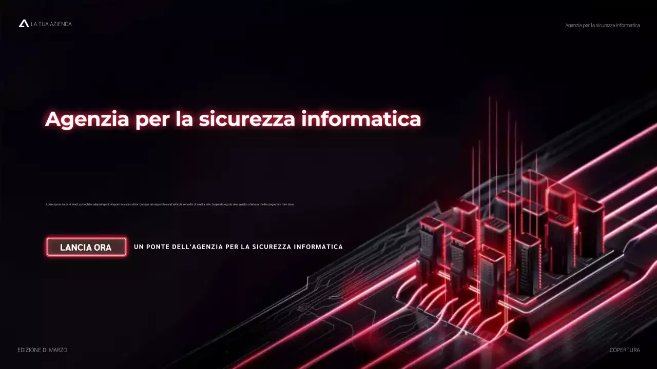promozione moderna della sicurezza informatica rossa