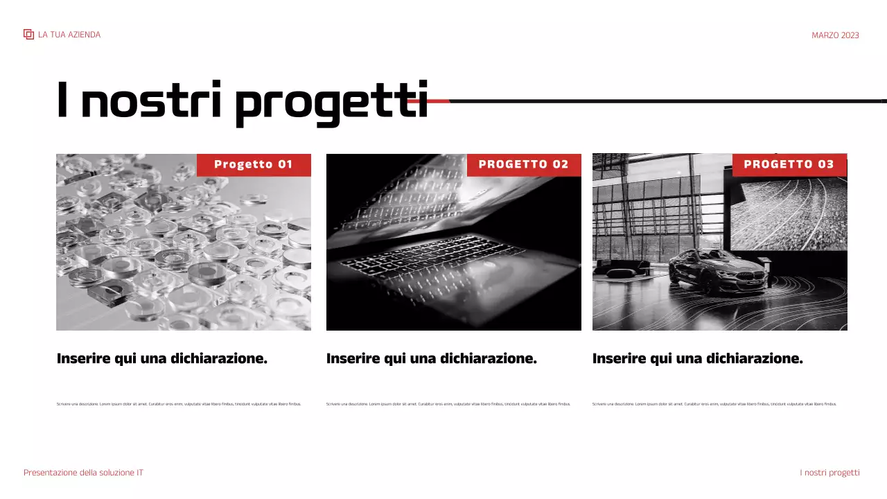 presentazione IT moderna rossa