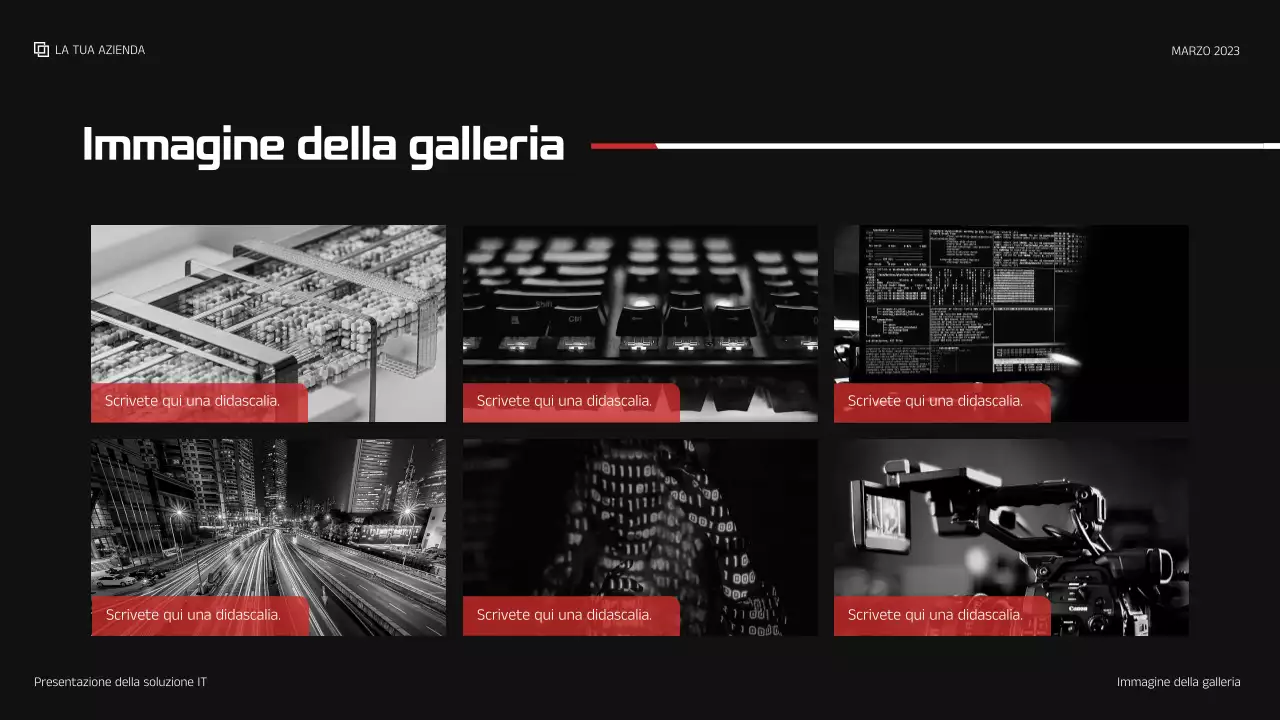 presentazione IT moderna rossa