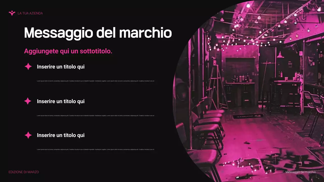 presentazione agenzia moderna rosa