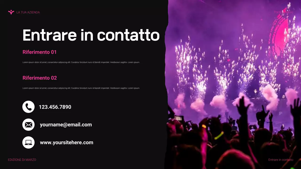 presentazione agenzia moderna rosa