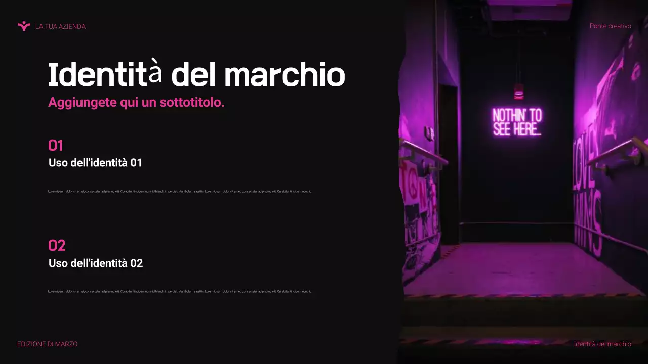 presentazione agenzia moderna rosa