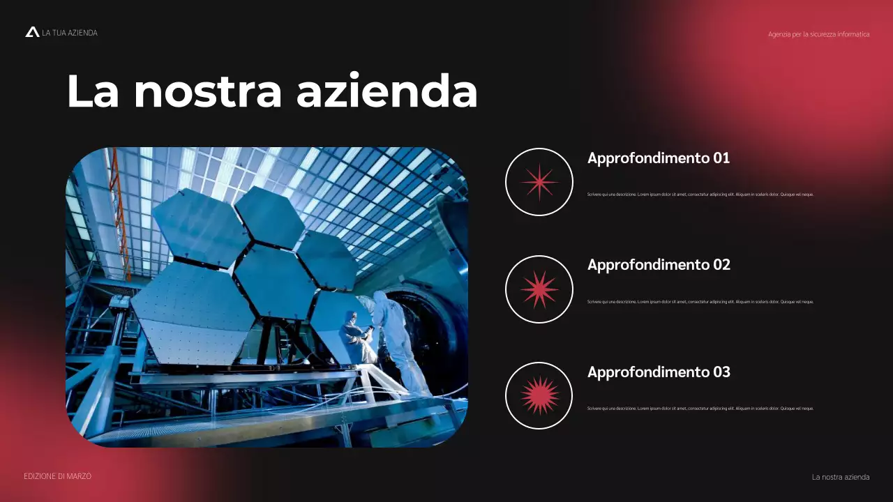 promozione moderna della sicurezza informatica rossa