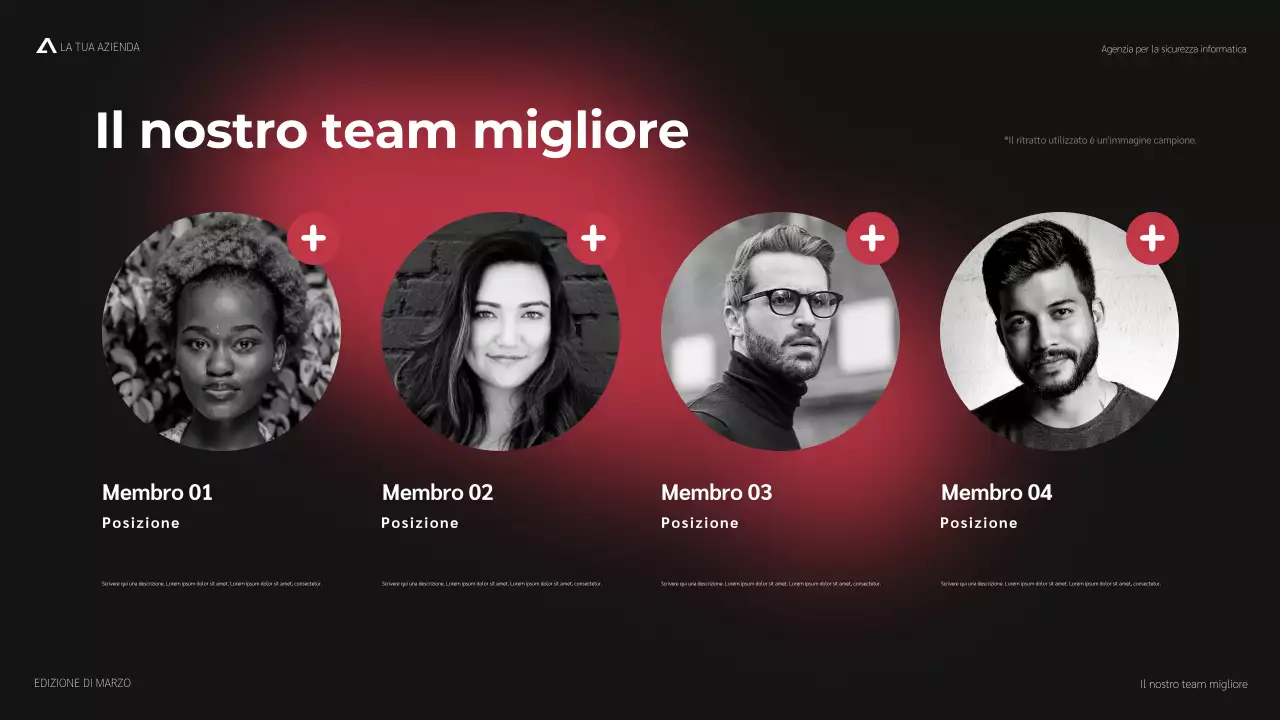 promozione moderna della sicurezza informatica rossa