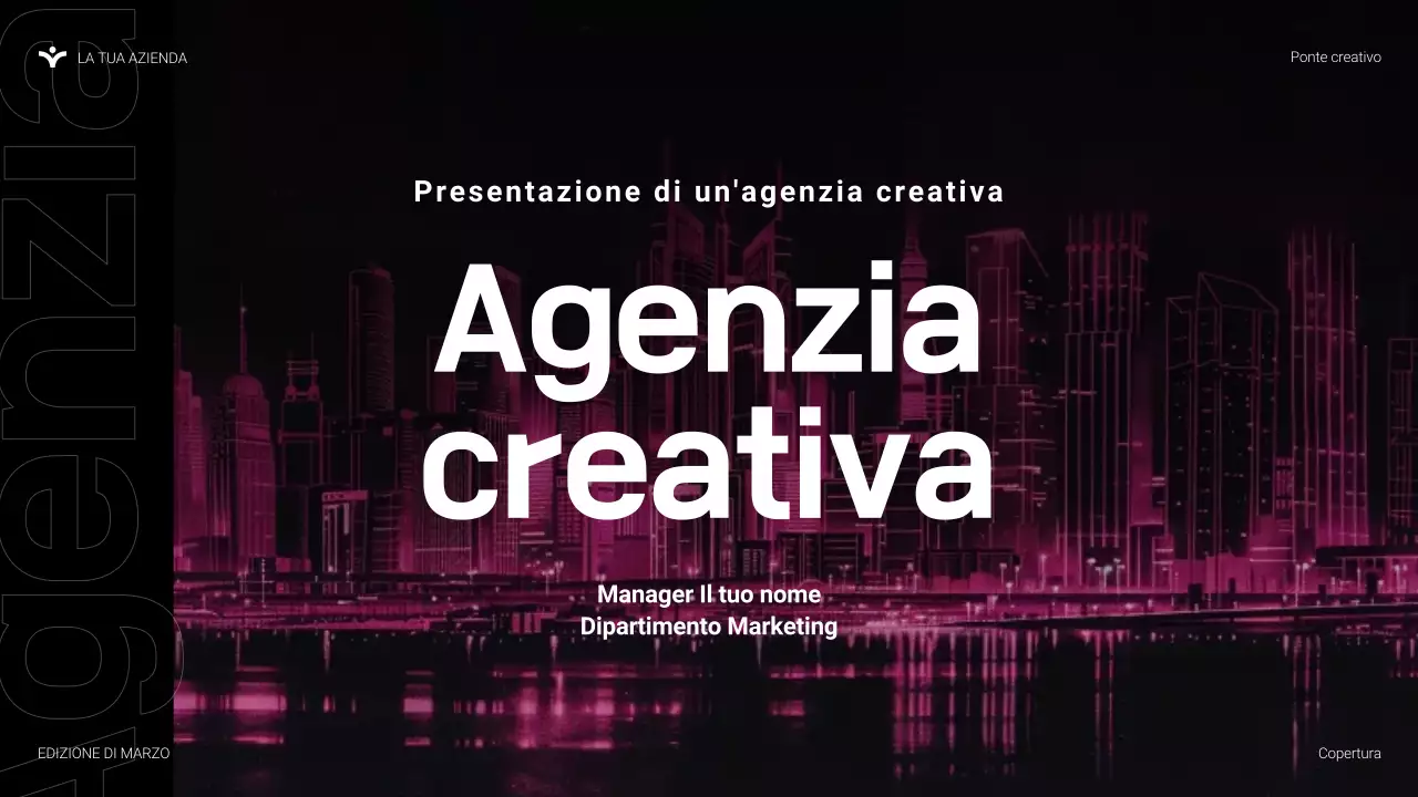 presentazione agenzia moderna rosa