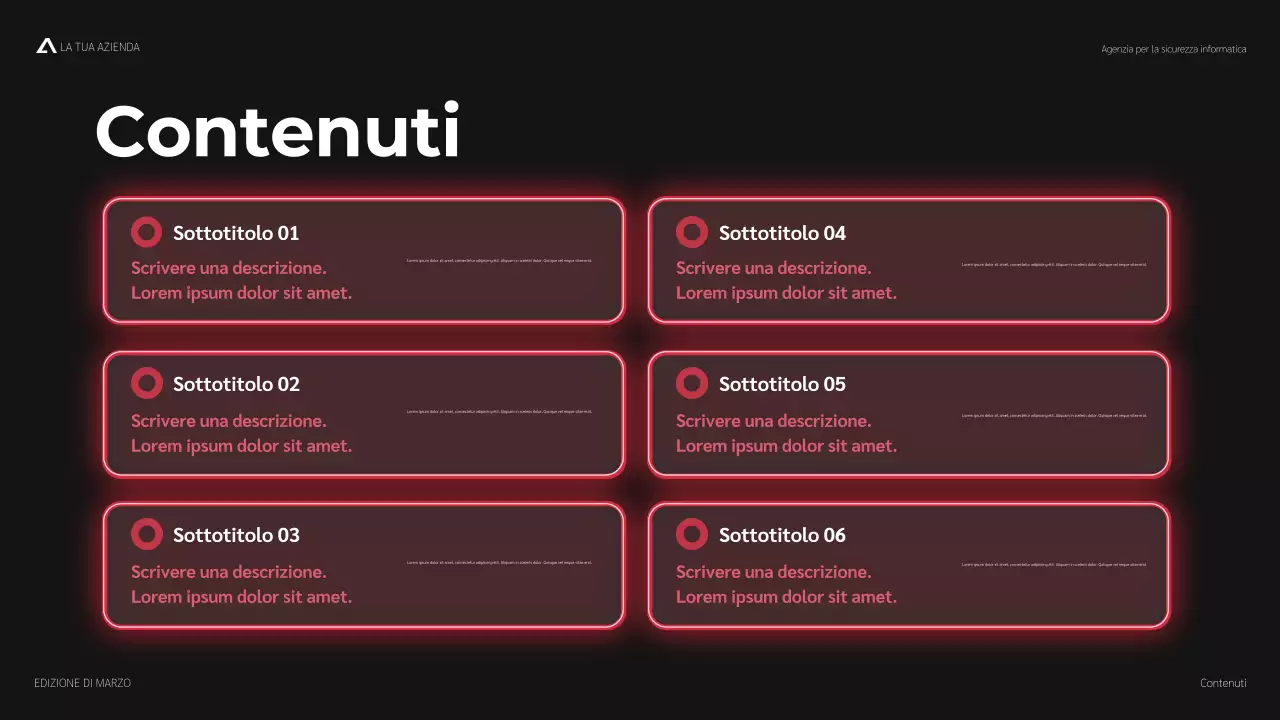 promozione moderna della sicurezza informatica rossa