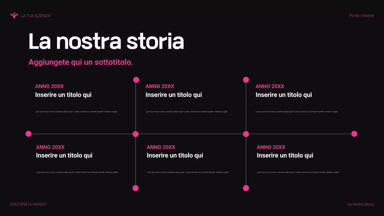 presentazione agenzia moderna rosa