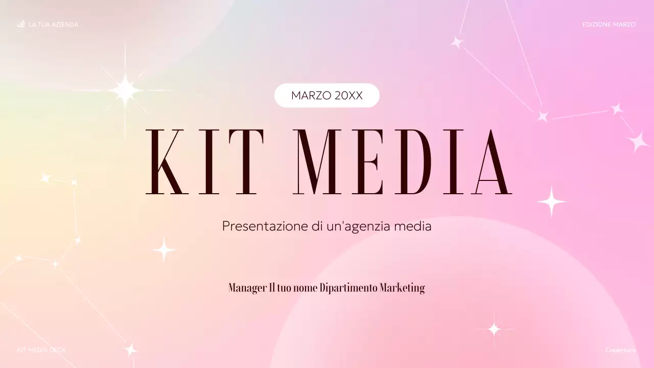 presentazione multimediale elegante pastello
