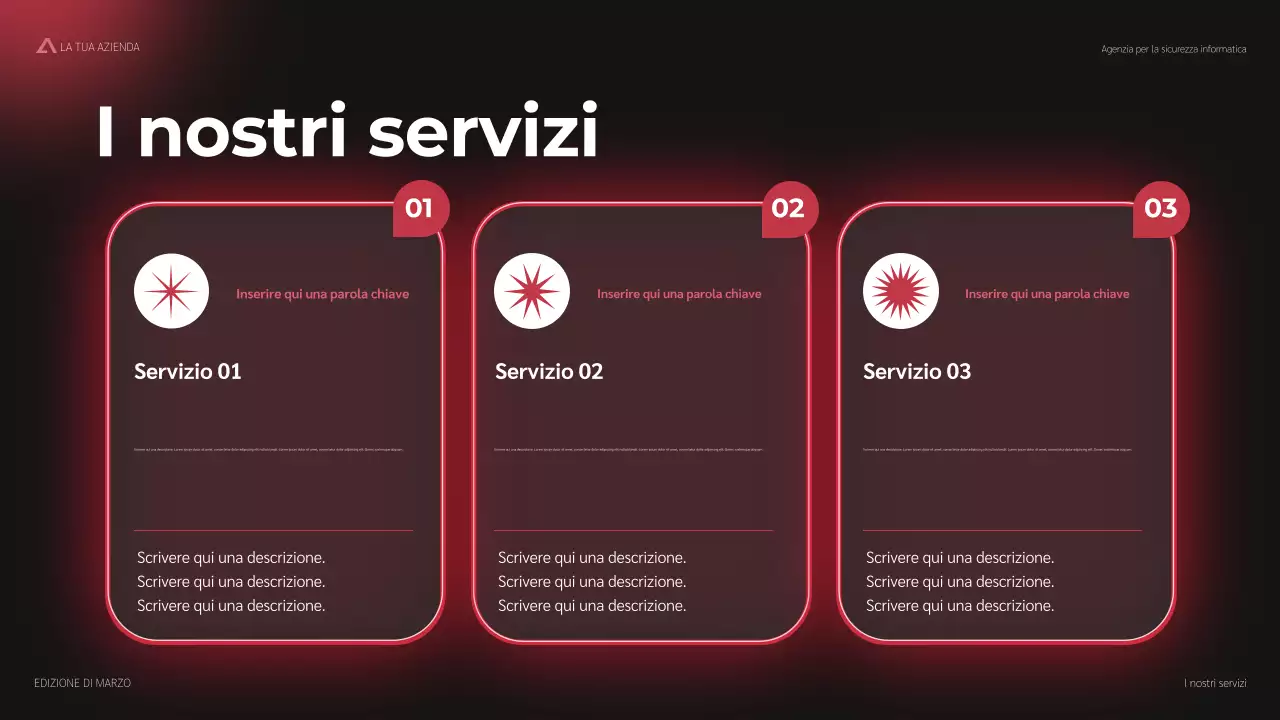 promozione moderna della sicurezza informatica rossa