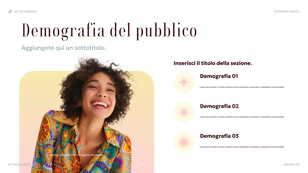 presentazione multimediale elegante pastello