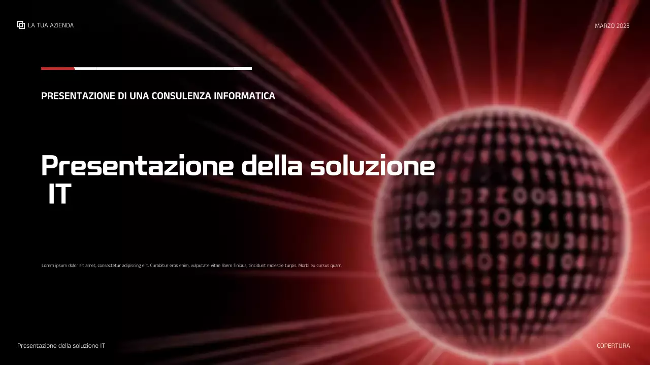 presentazione IT moderna rossa