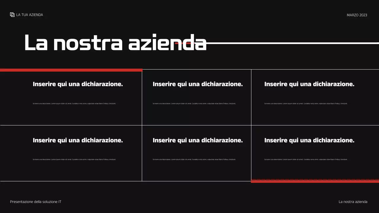 presentazione IT moderna rossa