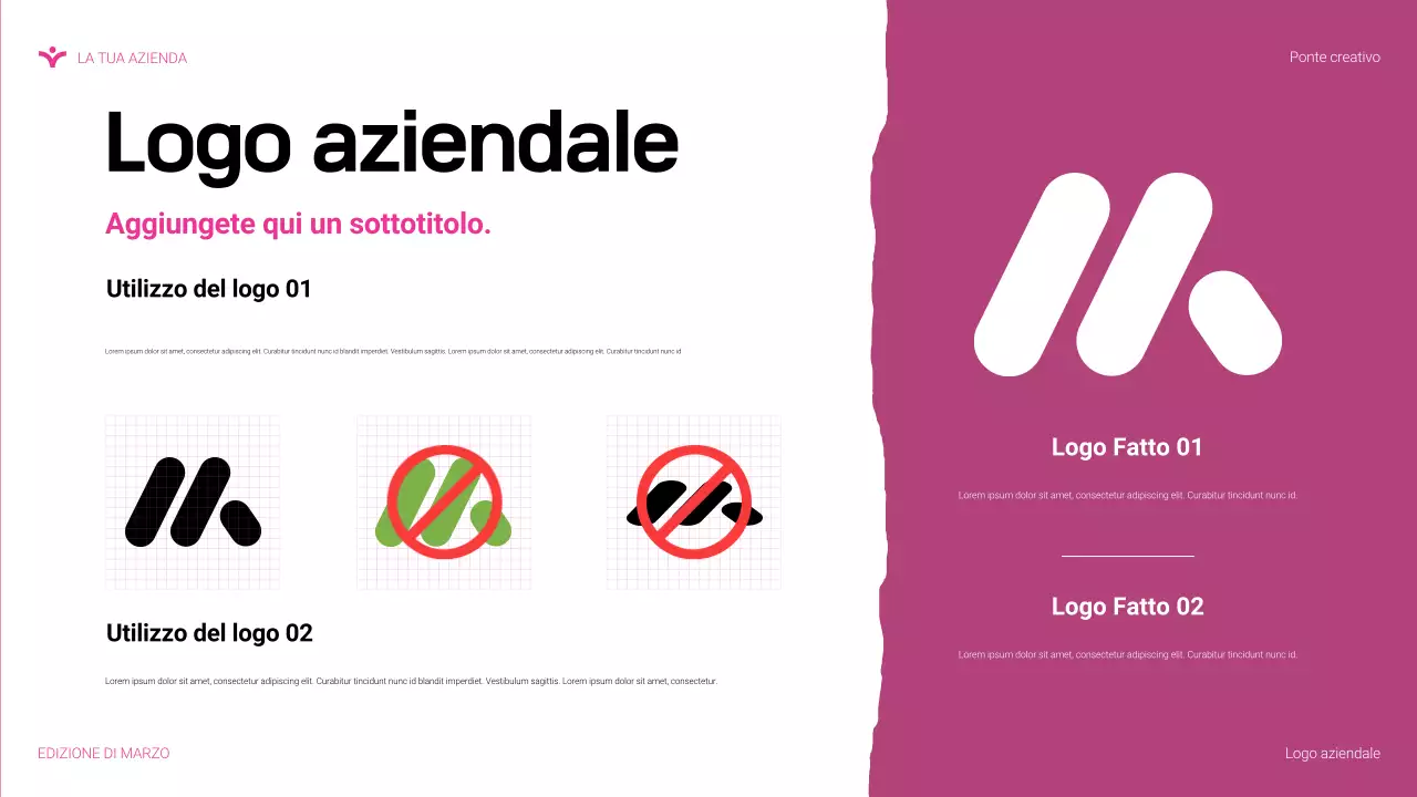 presentazione agenzia moderna rosa