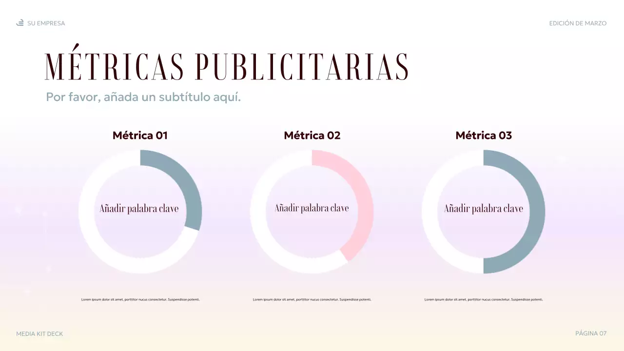 Presentación multimedia elegante en tonos pastel