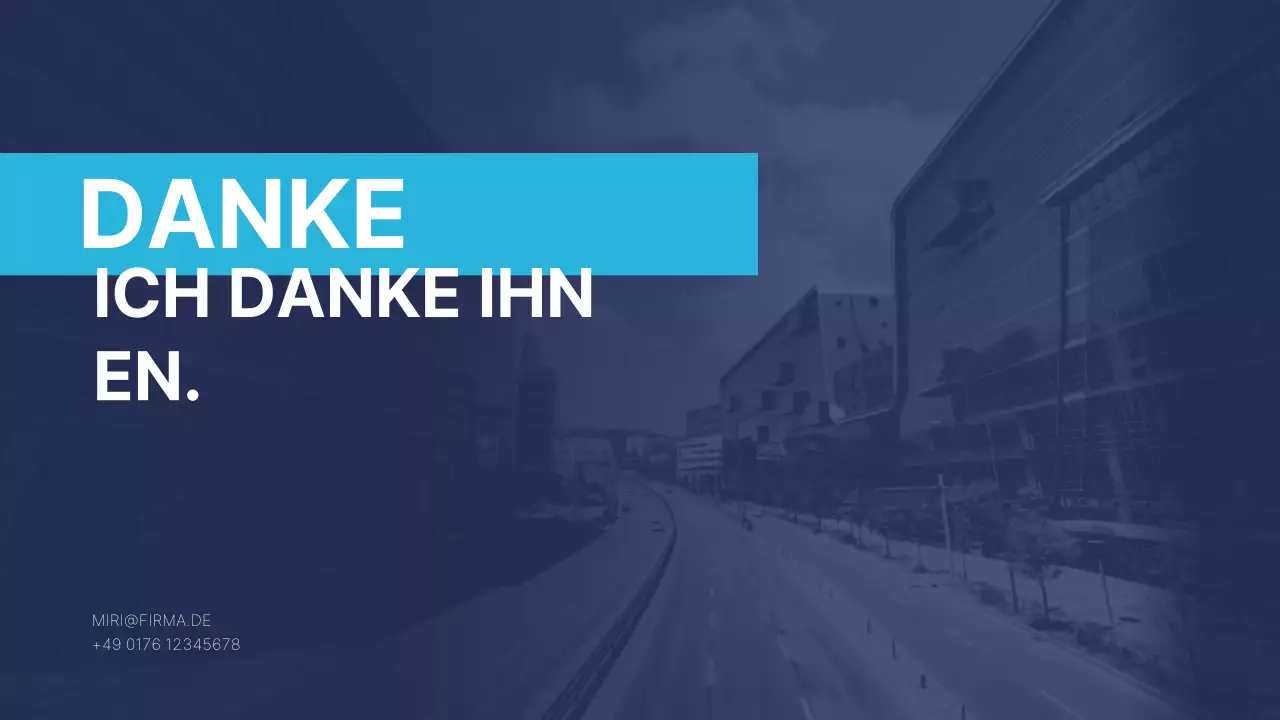 Blauer moderner Geschäftsbericht