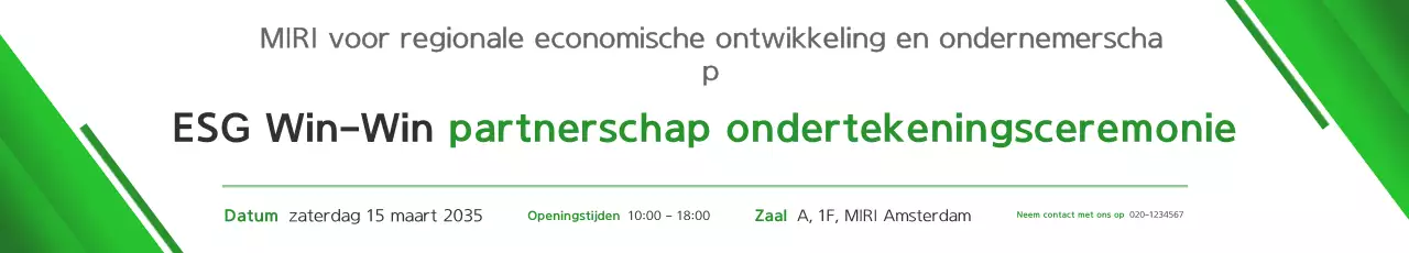 Groene Schone Overeenkomst Ceremonie