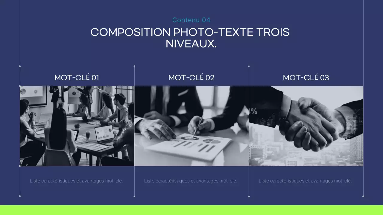 Rapport d'activité moderne bleu