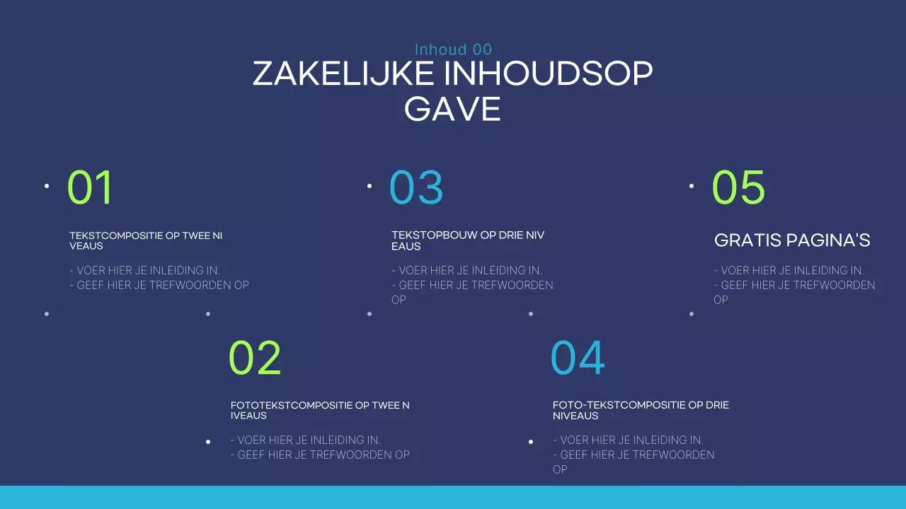 Blauw Modern Bedrijfsrapport