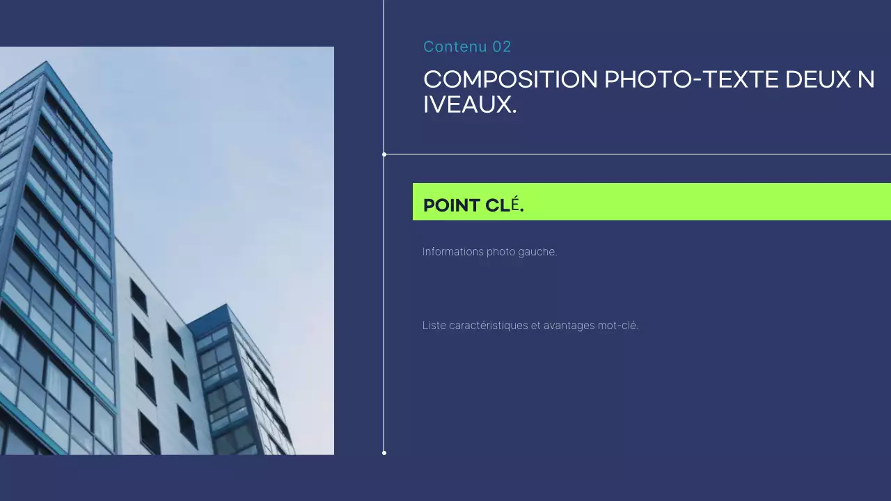 Rapport d'activité moderne bleu