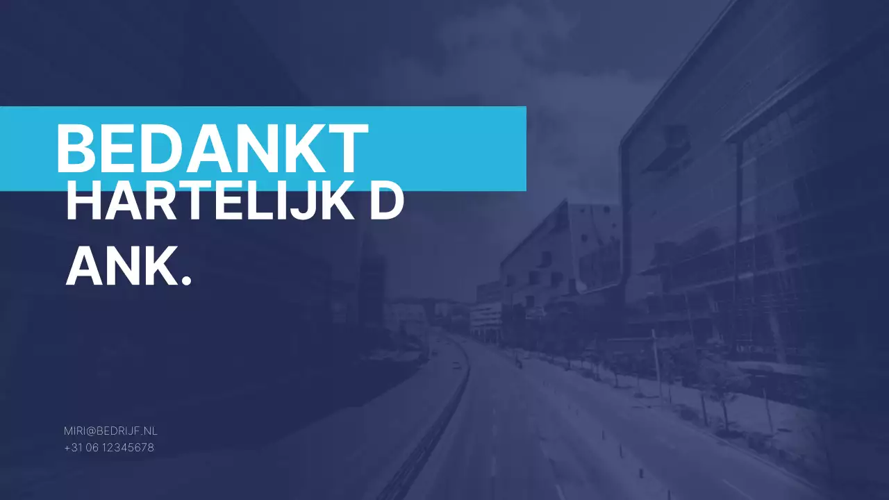 Blauw Modern Bedrijfsrapport