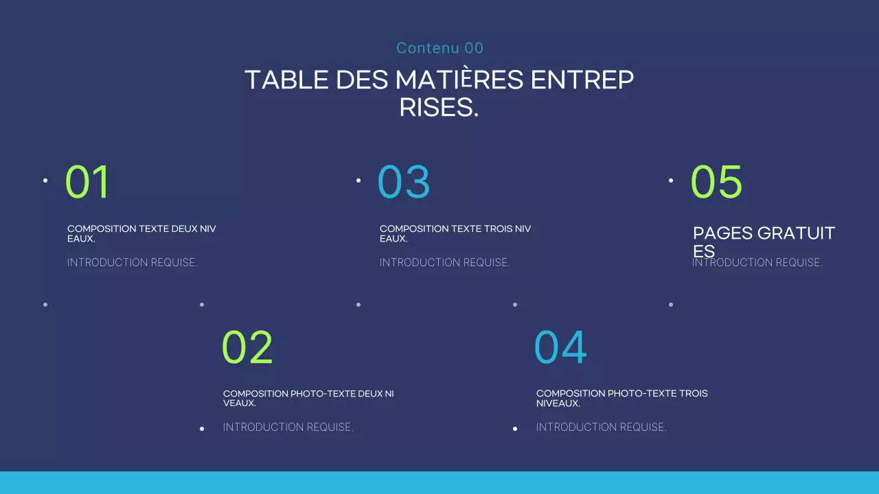 Rapport d'activité moderne bleu