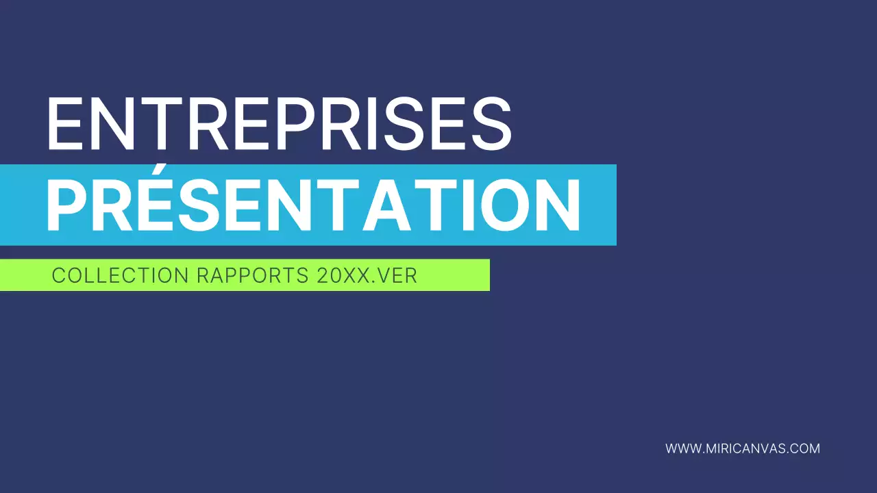 Rapport d'activité moderne bleu