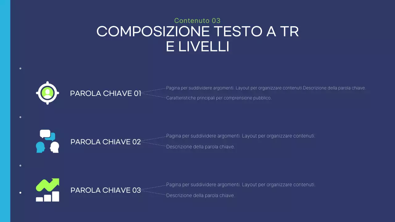 Rapporto aziendale moderno blu