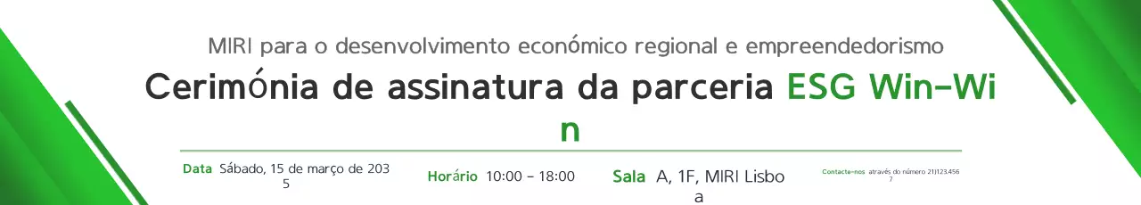 Cerimônia do Acordo de Limpeza Verde