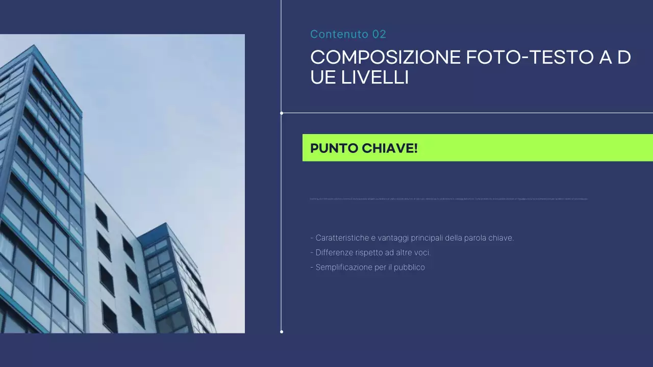 Rapporto aziendale moderno blu