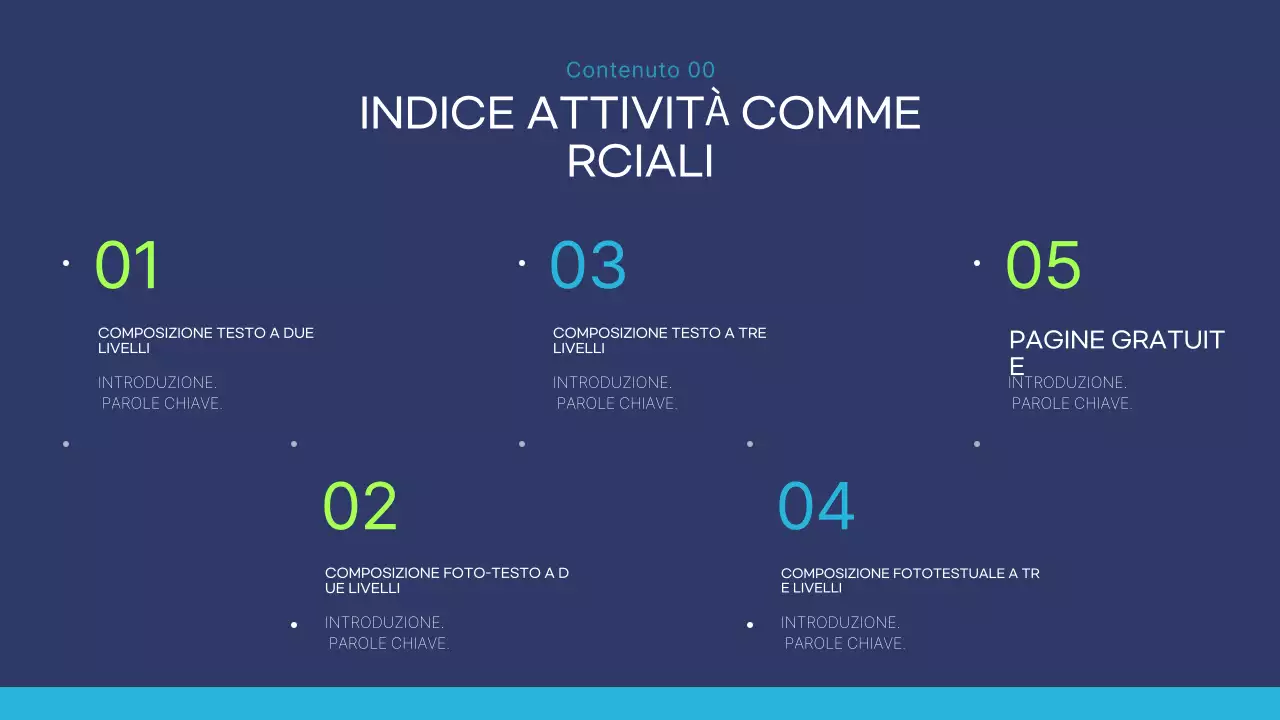 Rapporto aziendale moderno blu