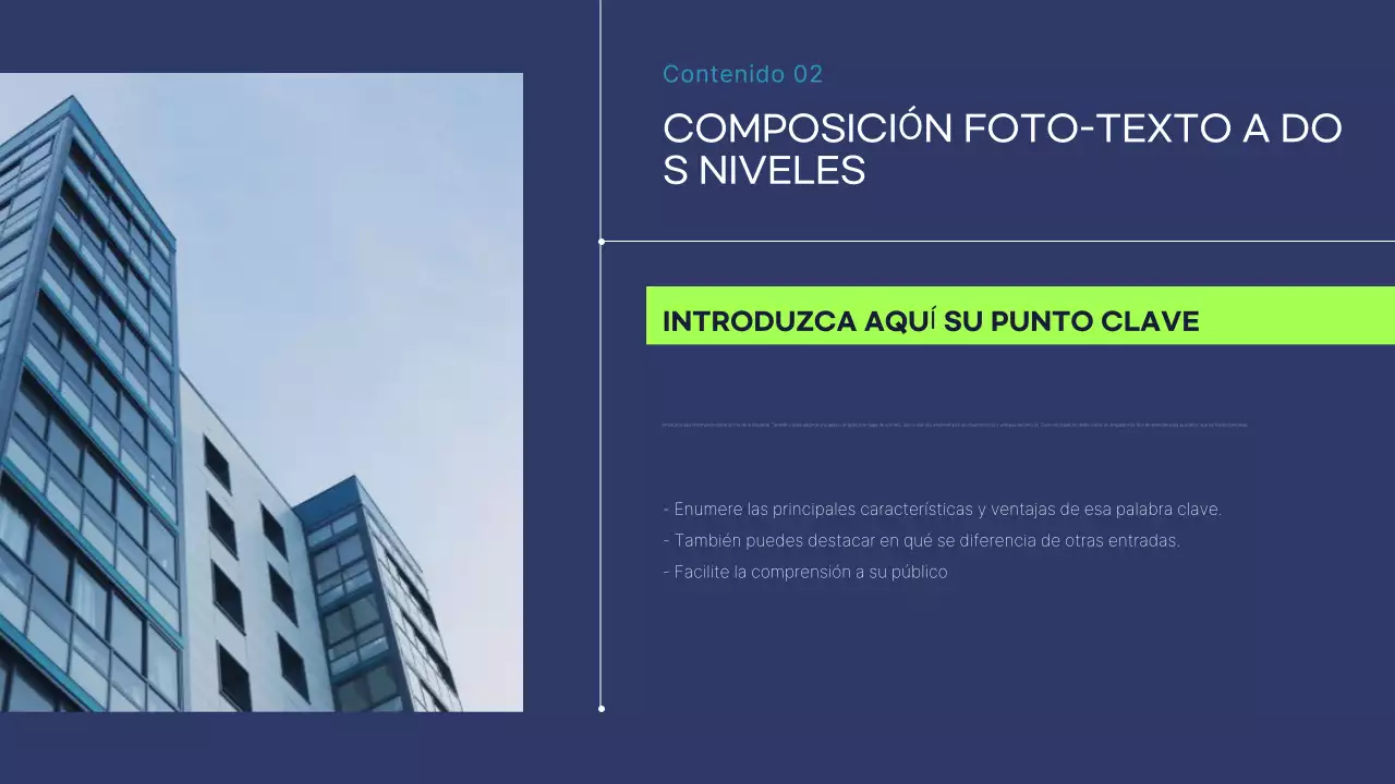 Informe de negocios moderno azul