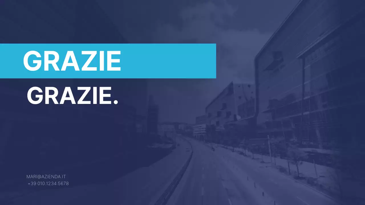 Rapporto aziendale moderno blu