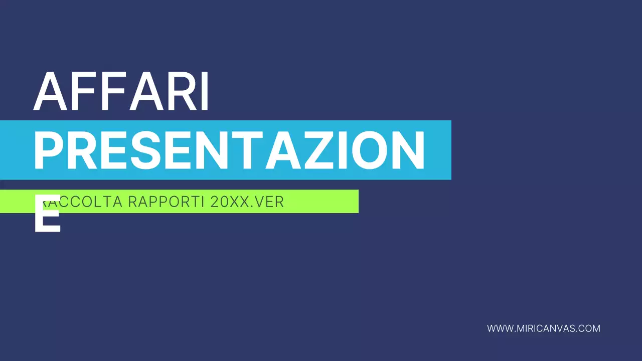 Rapporto aziendale moderno blu