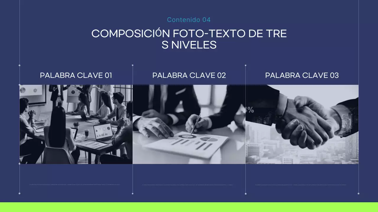 Informe de negocios moderno azul