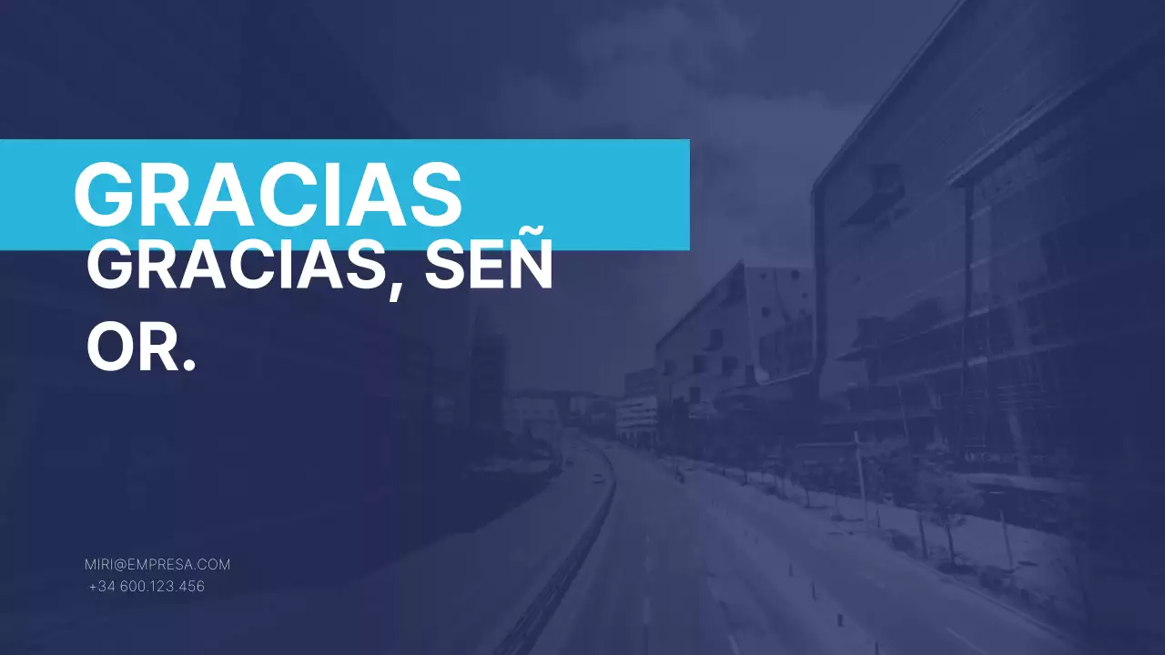 Informe de negocios moderno azul