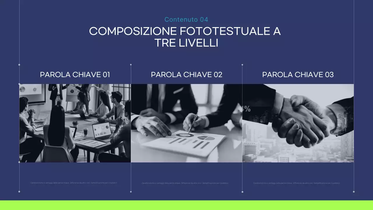 Rapporto aziendale moderno blu