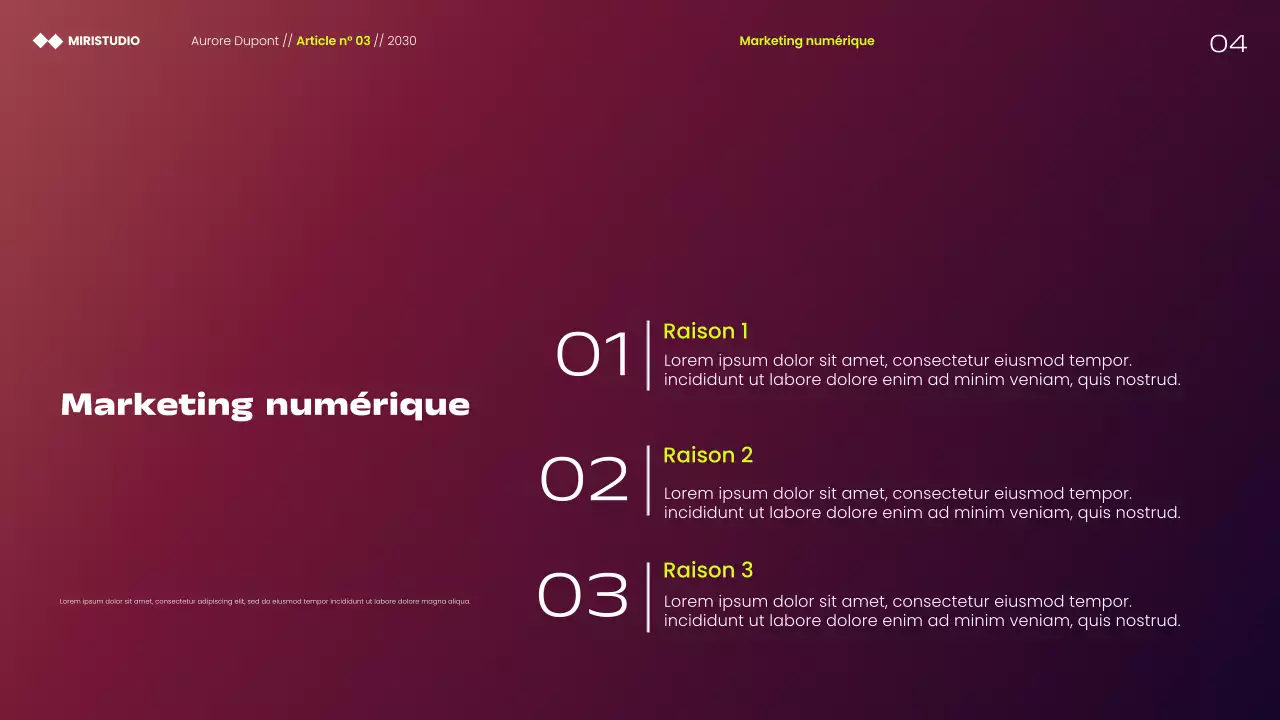 Présentation des stratégies marketing minimalistes modernes marron