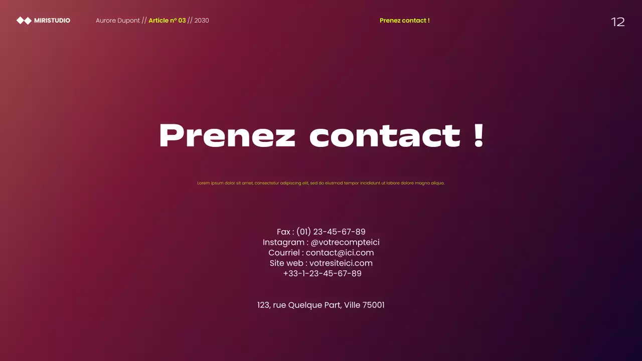 Présentation des stratégies marketing minimalistes modernes marron