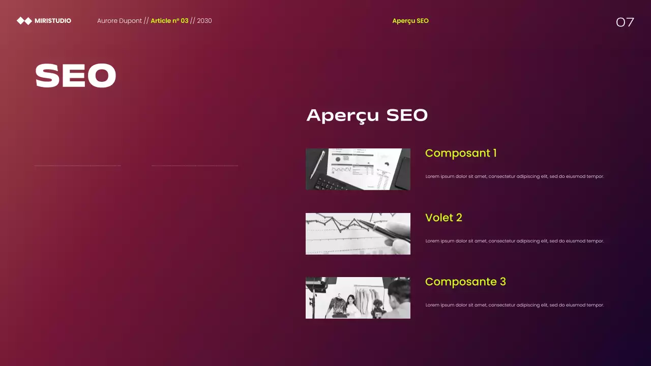 Présentation des stratégies marketing minimalistes modernes marron