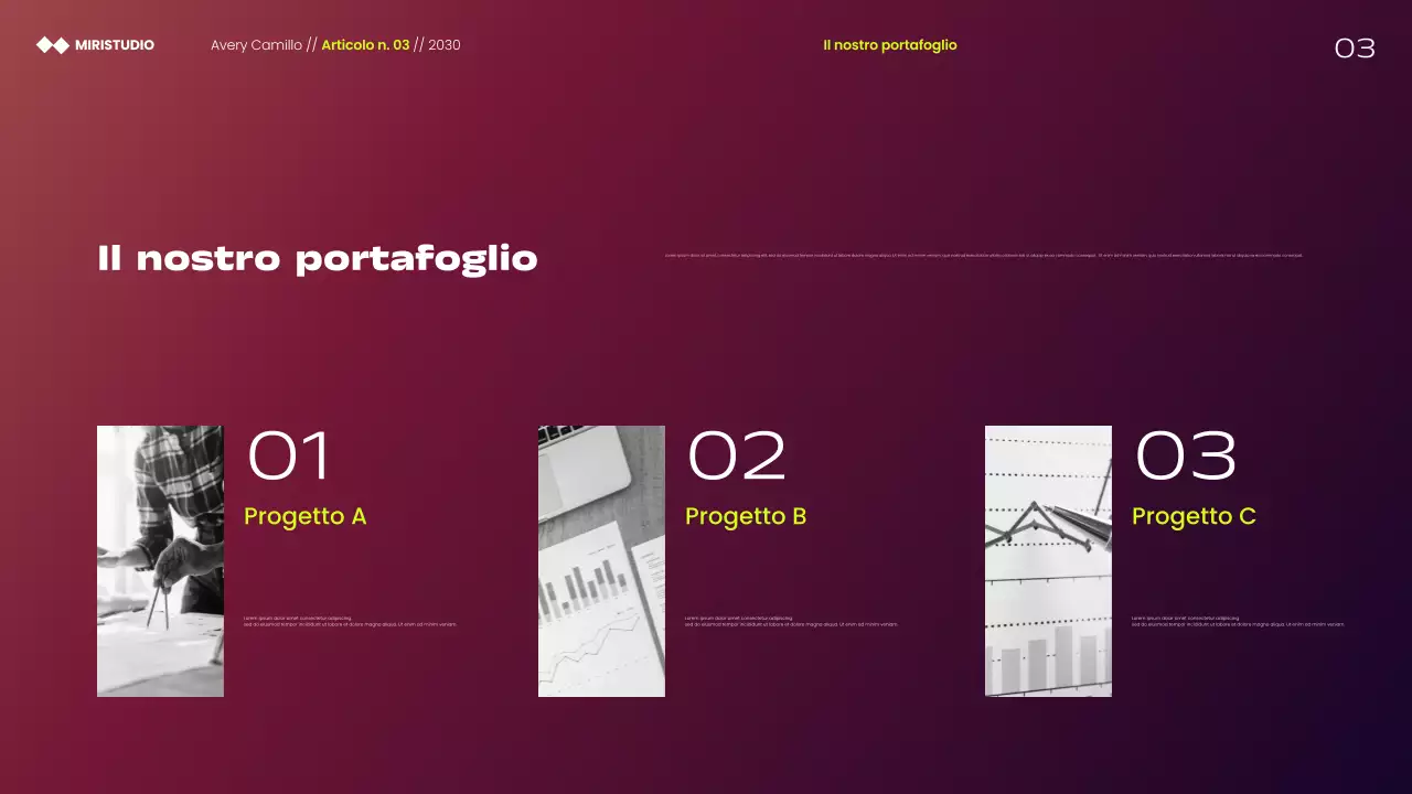 Presentazione delle strategie di marketing minimaliste moderne Maroon