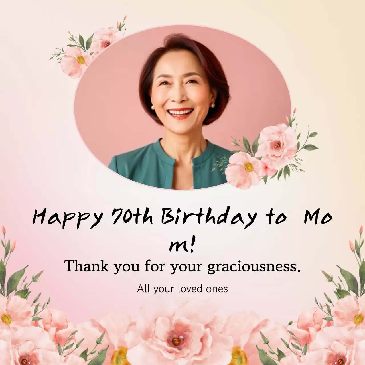 Pink Elegant 70th Birthday Celebration