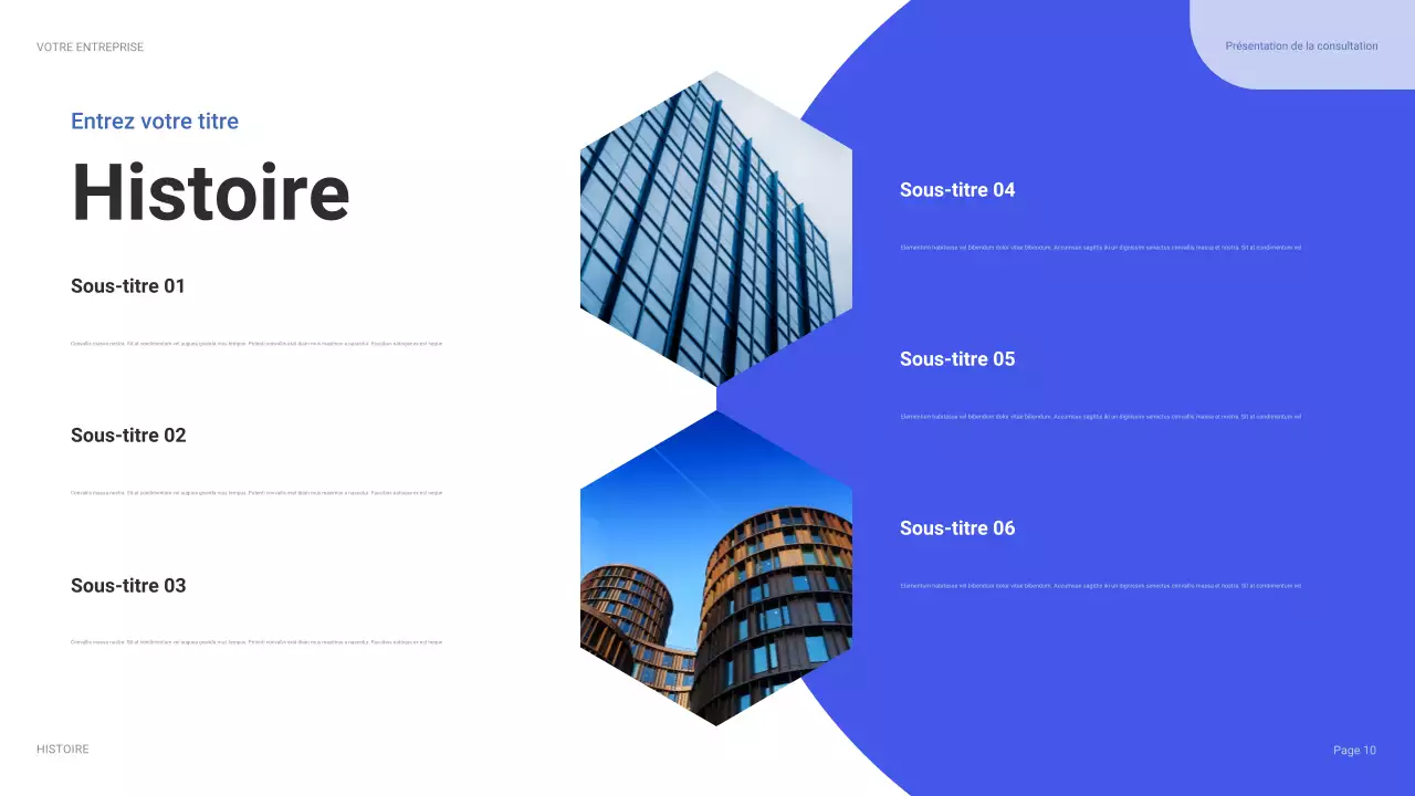 guide de présentation informatique moderne bleu