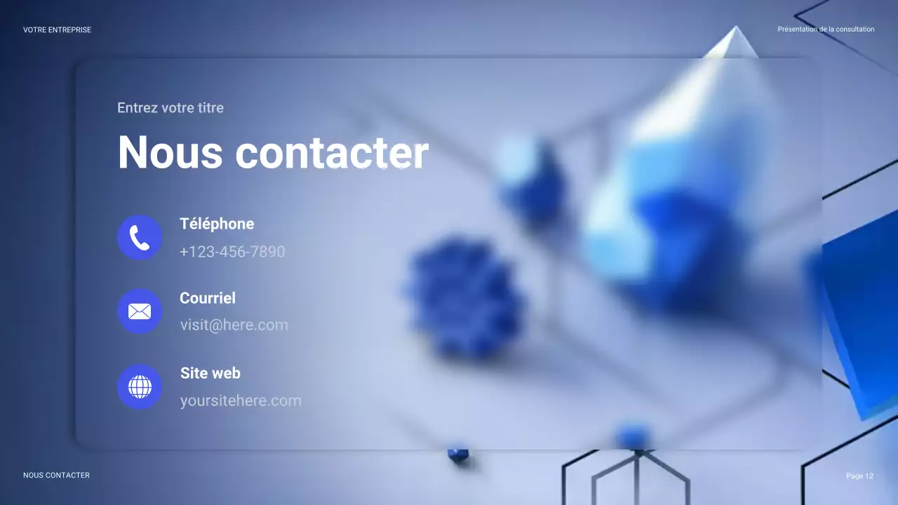 guide de présentation informatique moderne bleu
