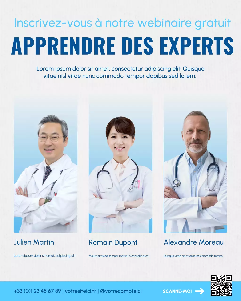 Invitation au webinaire médical moderne