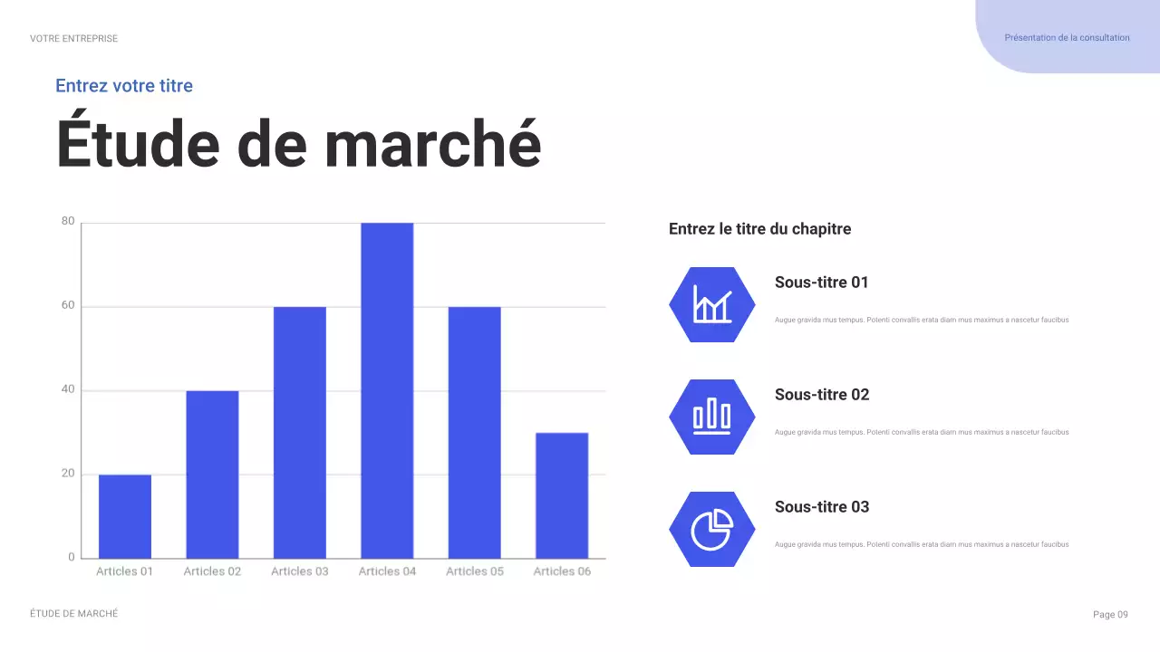 guide de présentation informatique moderne bleu
