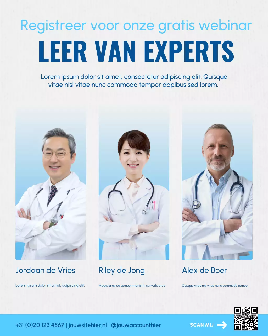 Uitnodiging voor moderne medische webinar